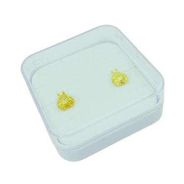 Imagem de Brinco Baby Joaninha Folheado a Ouro - Várias Cores - Family Collectio