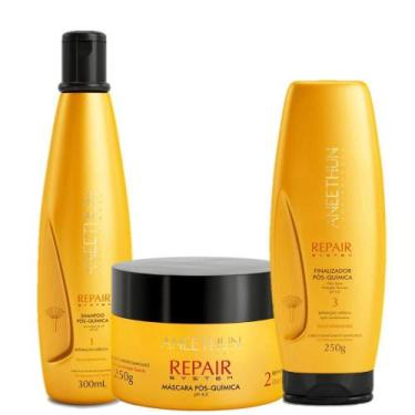 Imagem de Kit Aneethun Repair System Shampoo, Mascara e Finalizador