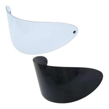 Imagem de Kit Viseira Capacete Taurus San Marino Transparente E Fumê