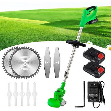 Imagem de Cortador de grama Cortador de grama elétrico Escova com fio de 24 V para remover ervas daninhas de árvores e canteiros de flores Máquina de cortar grama para terrenos agrícolas Ferramenta para apara