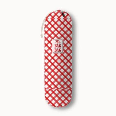 Imagem de Organizador clássico de sacolas de supermercado xadrez Buffalo Check para bolsa de compras, sacos plásticos de montagem na parede, dispensadores de recipientes de armazenamento, presente de