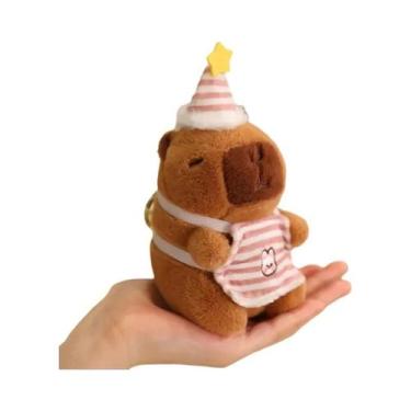 Imagem de Brinquedo De Pelúcia Capivara De 12cm Simulação De Animal De Estimação