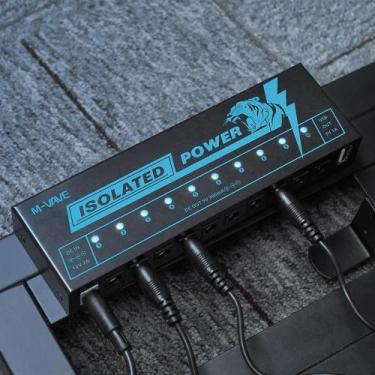 Imagem de Fonte De Alimentação Para Pedal De Guitarra Com 10 Saídas M-VAVE Elétr