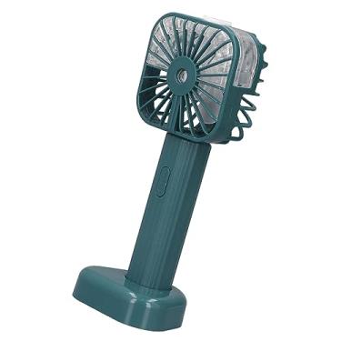 Imagem de Ventilador de nebulização portátil operado por bateria recarregável via USB silencioso com base estável leve para viagens ar livre uso em casa e deskt
