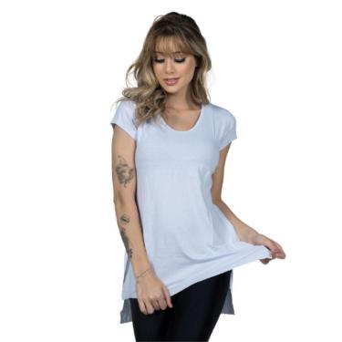 Imagem de Blusa Ju Fitness Sobre Legging Lisa Serra e Mar Tapa Bumbum Roupa Para Academia Treino Moda Feminina-Feminino