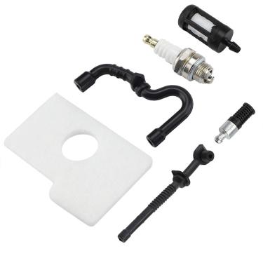 Imagem de Zerodis Filtro de óleo Combustível de Ar e Kit de Vela de Ignição para Filtro de Ar de Motor de Motosserra 017 018 MS170 MS180