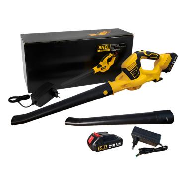 Imagem de Soprador De Folhas Sem Fio A Bateria Elétrico Bivolt 21v Amarelo 110v/220v