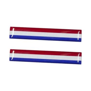 Imagem de Adesivo Refletivo 3D Da Bandeira Nacional, 8.5cm, Decalque Para Motoci