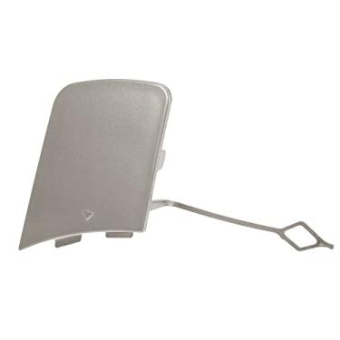 Imagem de X AUTOHAUX Capa de gancho de reboque para para-choque dianteiro para carro gancho de reboque de substituição 51117345034 para BMW X1 E84 2012-2015 cinza prateado