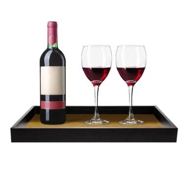 Imagem de Bandeja De Pino Cantinho Do Café Lind Preto 45Cm X 30Cm Top