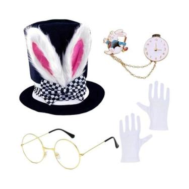 Imagem de Conjunto De Fantasia De Coelho Branco, Suprimentos Para Festa De Pásco