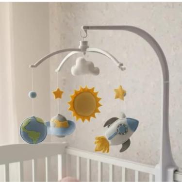 Imagem de Móbile Baby Berço Bebê Menino Planetas Foguete Astronauta Espaço Universo Produto Artesanal
