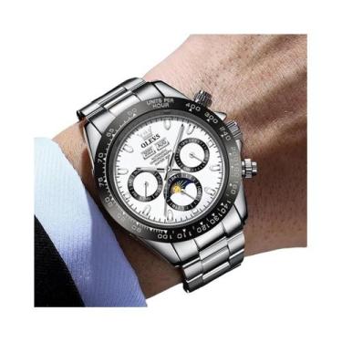 Imagem de Relógio Masculino De Luxo OLEVS 6654 Cronógrafo Automático Mecânico À 