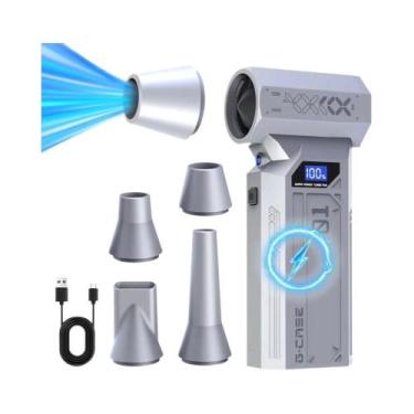 Imagem de Soprador De Ar Elétrico Sem Escovas 120.000 RPM, Recarregável Tipo C, 