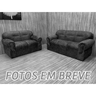 Imagem de Sofá 2 e 3 Lugares Floral Preto 60 Viena - Alpoim