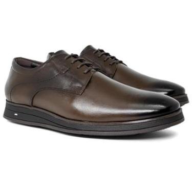 Imagem de Sapato Social Jota Pe Masculino Couro Derby Air Bag Conforto Palmilha 5G 86202-Masculino