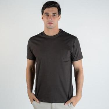 Imagem de Camiseta Aramis Básica Marrom-Masculino