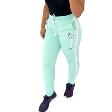 Imagem de Calça Moletom Feminina Gangster Treino Dia A Dia Caminhada-Feminino