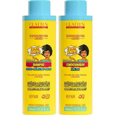 Imagem de Glatten Cachos Fortes - Kit Repair Low Poo Uso Diário Duo (2 Produtos)