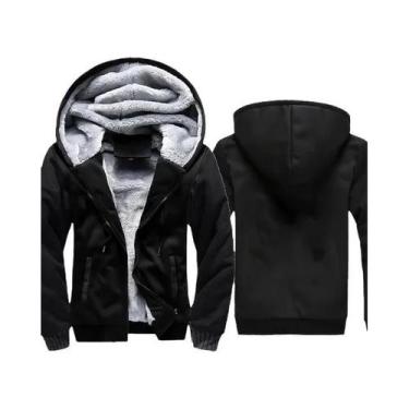 Imagem de Jaqueta Masculina Camuflada De Lã Com Capuz, Casaco De Inverno Grosso 
