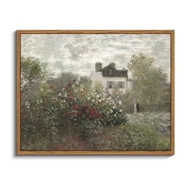 Imagem de Arte de parede em Simsea Claude Monet Garden Flowers 28x36 cm - InSimS