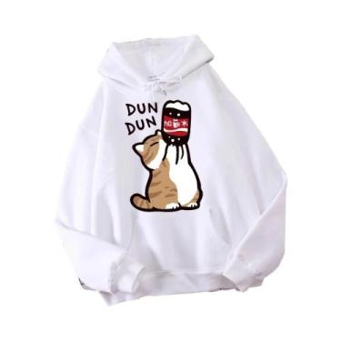 Imagem de Moletom Masculino Casual Harajuku Com Capuz De Gato De Desenho Animado