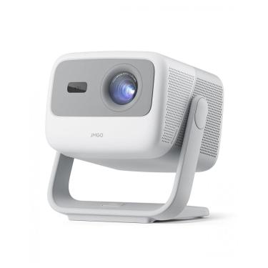 Imagem de Projetor Portátil Laser Triplo JMGO N1 Branco 1080P FHD Suporte 4K MALC 800 Lumens Gimbal Correção Automática 200" 3D Android TV 11
