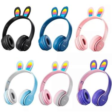 Imagem de Fone De Ouvido Headphone Bluetooth Sem Fio Orelha De Coelho