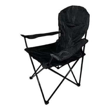 Imagem de Cadeira Araguaia Confort Até 90kg Preto Com porta Copos Bel - Belfix, 