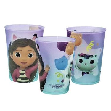 Imagem de Copo Infantil Casa Mágica da Gabby de Plástico Base de Ovo de Pascoa O