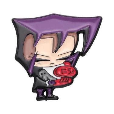 Imagem de Broches De Esmalte Personalizados Invader ZIM Dib Pig, Pins De Lapela 