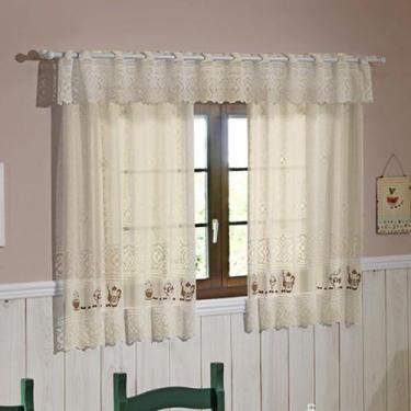 Imagem de Cortina de Renda para Cozinha Valencia 2,00m x 1,20m - Interlar, CAFE 