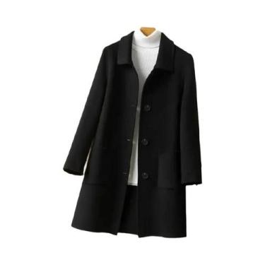 Imagem de Casaco Feminino De Lã Para Inverno 2024: Elegante, Versátil E Térmico 