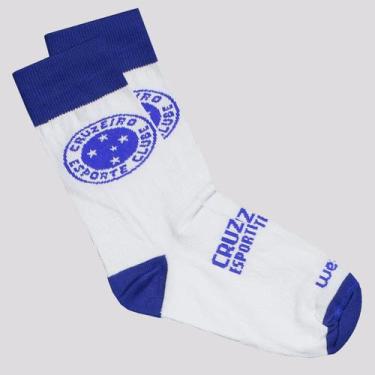 Imagem de Meia Cruzeiro Casual Juvenil Branca, 34-39