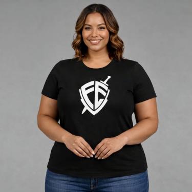 Imagem de Baby Look Feminina Escudo Fé André Valadão