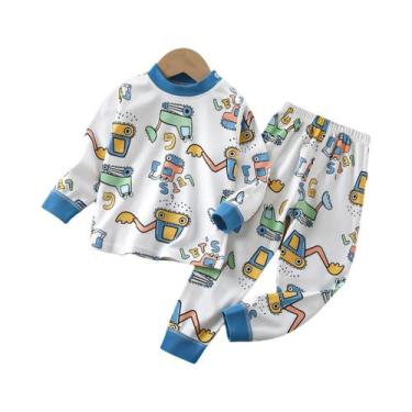 Imagem de Conjuntos De Pijama Com Estampa De Desenho Animado Para Meninos E Meni