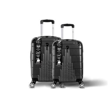 Imagem de Kit Malas Viagem Bordo Média Leves Abs Reforçadas Rodas 360 - Tripx, P