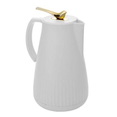 Imagem de Garrafa Térmica De Plástico Com Tampa Pássaro Dourado Ouro New Bird Br