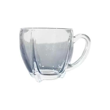 Imagem de Kit 4 Xícaras De Café Vidro Love Em Casa Tem 195ml