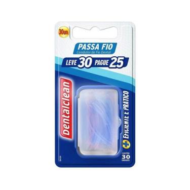 Imagem de Kit Passa Fio Dental 120 Unidades Para Próteses E Aparelhos Dentalclea