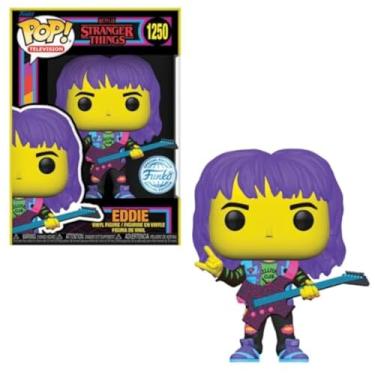 Imagem de Funko Pop! Televisão: Stranger Things da Netflix - Eddie Hellfire Club com guitarra *Blacklight* (exclusivo destino)