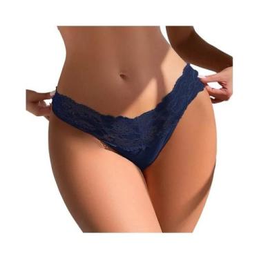 Imagem de Tanga Sexy Floral De Renda Multicolorida Para Mulheres, Confortável, L