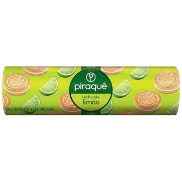 Imagem de Biscoito Recheado Limão Piraquê 76g, 1, Limão
