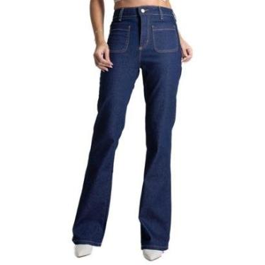 Imagem de Calça Jeans Sawary Boot Cut - 282405 - Azul médio 38-Feminino
