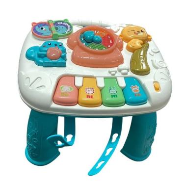 Imagem de Mesa de Atividades Sensorial Infantil Musical com Suporte para Coordenação Motora, Sons...