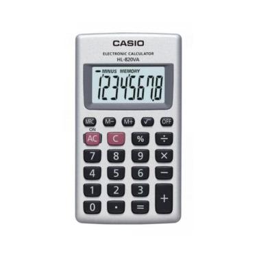Imagem de Calculadora De Bolso Casio Hl-820va 8 Dígitos Prata