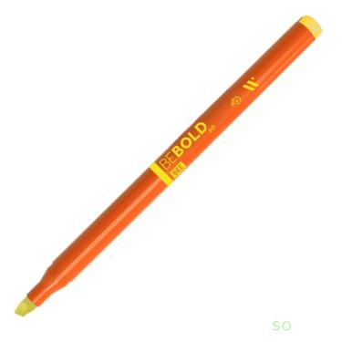 Imagem de Marca-texto Newpen Be Bold Fit Bee (Verde Neon) com Ponta Chanfrada para Linhas Finas O...