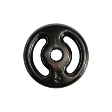 Imagem de Anilha Emborrachada 5 Kg - Preta-Unissex