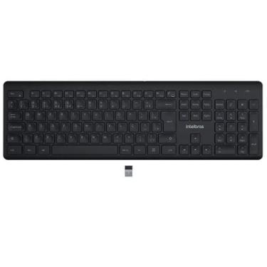 Imagem de Teclado Sem Fio Intelbras Wireless, ABNT2, Teclado Numérico - 4293200