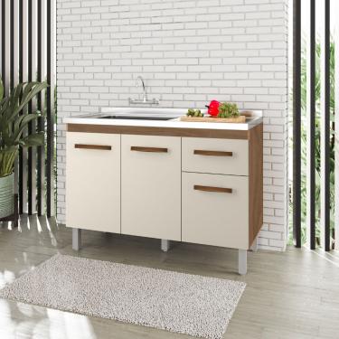 Imagem de Balcão Para Pia 1,20 Anita - Savana/off White